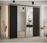 Skriňa s posuvnými dverami so zrkadlom vysoká Davos 3 250 hĺbka 60 cm