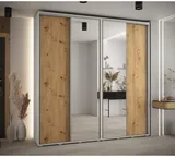 Skriňa s posuvnými dverami so zrkadlom vysoká Davos 3 230 hĺbka 45 cm