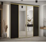 Skriňa s posuvnými dverami so zrkadlom vysoká Davos 3 230 hĺbka 45 cm