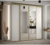 Skriňa s posuvnými dverami so zrkadlom vysoká Davos 3 230 hĺbka 45 cm