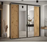 Skriňa s posuvnými dverami so zrkadlom vysoká Davos 3 230 hĺbka 45 cm