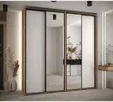 Skriňa s posuvnými dverami so zrkadlom vysoká Davos 3 230 hĺbka 45 cm