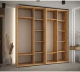 Skriňa s posuvnými dverami so zrkadlom vysoká Davos 3 230 hĺbka 45 cm