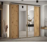 Skriňa s posuvnými dverami so zrkadlom vysoká Davos 3 230 hĺbka 45 cm