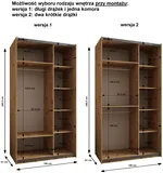 Skriňa s posuvnými dverami so zrkadlom Lux 4 140