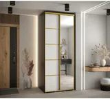 Skriňa s posuvnými dverami so zrkadlom Cannes 5 120 cm 60 cm hĺbky