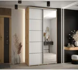 Skriňa s posuvnými dverami so zrkadlom Cannes 5 140 cm 45 cm hĺbky