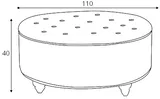 Taburet Baroque 110