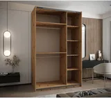 Skriňa s posuvnými dverami so zrkadlom Lux 3 150