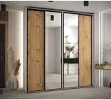 Skriňa s posuvnými dverami so zrkadlom vysoká Davos 3 220 hĺbka 45 cm