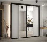 Skriňa s posuvnými dverami so zrkadlom vysoká Davos 3 220 hĺbka 45 cm