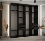 Skriňa s posuvnými dverami so zrkadlom vysoká Davos 3 220 hĺbka 45 cm