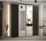 Skriňa s posuvnými dverami so zrkadlom vysoká Davos 3 220 hĺbka 45 cm