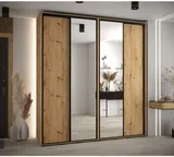 Skriňa s posuvnými dverami so zrkadlom vysoká Davos 3 220 hĺbka 45 cm