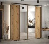 Skriňa s posuvnými dverami so zrkadlom vysoká Davos 3 220 hĺbka 45 cm