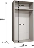 Skriňa Bari 2 100 cm