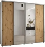 Skriňa s posuvnými dverami so zrkadlom vysoká Davos 3 260 hĺbka 45 cm