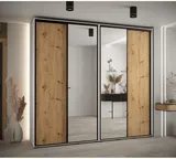 Skriňa s posuvnými dverami so zrkadlom vysoká Davos 3 260 hĺbka 45 cm