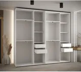Skriňa s posuvnými dverami so zrkadlom vysoká Davos 3 260 hĺbka 45 cm
