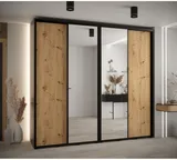 Skriňa s posuvnými dverami so zrkadlom vysoká Davos 3 260 hĺbka 45 cm