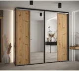 Skriňa s posuvnými dverami so zrkadlom vysoká Davos 3 260 hĺbka 45 cm
