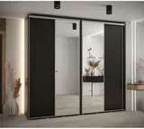 Skriňa s posuvnými dverami so zrkadlom vysoká Davos 3 260 hĺbka 45 cm