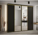 Skriňa s posuvnými dverami so zrkadlom vysoká Davos 3 260 hĺbka 45 cm