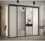 Skriňa s posuvnými dverami so zrkadlom vysoká Davos 3 260 hĺbka 45 cm