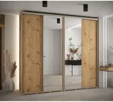 Skriňa s posuvnými dverami so zrkadlom vysoká Davos 3 260 hĺbka 45 cm