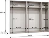 Skriňa Bari 2 250 cm