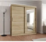 Skriňa s posuvnými dverami so zrkadlom Moka 180 cm