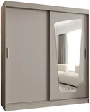 Skriňa s posuvnými dverami so zrkadlom Moka 180 cm