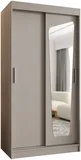 Skriňa s posuvnými dverami so zrkadlom Moka 100