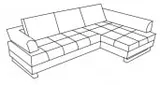 Rohová sedacia súprava pravostranná Havana