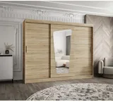 Skriňa s posuvnými dverami so zrkadlom Moka 250 cm