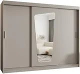 Skriňa s posuvnými dverami so zrkadlom Moka 250 cm