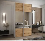 Skriňa s posuvnými dverami so zrkadlom Lux 4 130