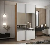 Skriňa s posuvnými dverami so zrkadlom Lux 4 130