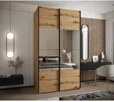 Skriňa s posuvnými dverami so zrkadlom Lux 4 130