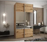 Skriňa s posuvnými dverami so zrkadlom Lux 4 130