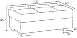 Taburet Modeno XL