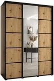 Skriňa s posuvnými dverami so zrkadlom Davos 5 170 cm 60 cm hĺbky