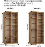 Skriňa s posuvnými dverami Dakota 10 110 cm 45 cm hĺbky