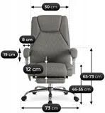 Masážne otočné kreslo Giorgio s vyhrievaním