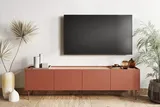 TV stolík Desin 220 cm s 2 zásuvkami