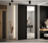 Skriňa s posuvnými dverami so zrkadlom vysoká Davos 3 130 hĺbka 45 cm