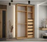 Skriňa s posuvnými dverami so zrkadlom vysoká Davos 3 130 hĺbka 45 cm