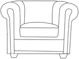 Kreslo Chesterfield York Blink