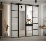 Skriňa s posuvnými dverami so zrkadlom Davos 5 220 cm 45 cm hĺbky