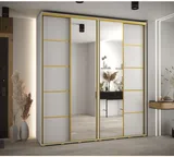 Skriňa s posuvnými dverami so zrkadlom Davos 5 220 cm 45 cm hĺbky
